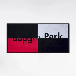 Drap de plage logo Eden Park en coton fuchsia
