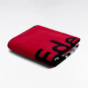 Alternative view of Drap de plage logo Eden Park en coton fuchsia