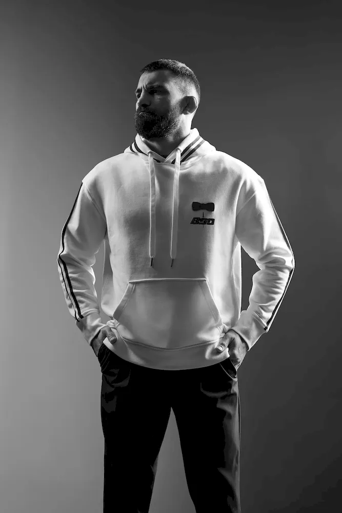 Sweat oversize écru Benoît Saint Denis x Eden Park