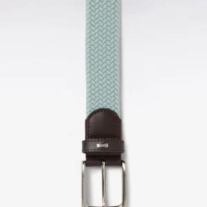 Alternative view of Ceinture textile élastiquée vert d'eau