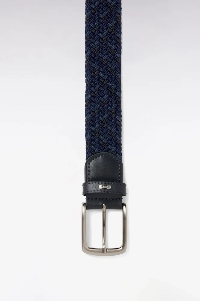 Ceinture textile élastiquée tricolore marine – Bild 2