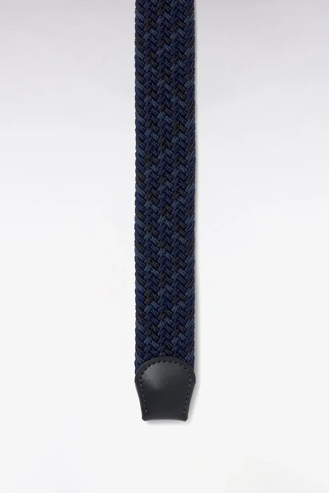 Ceinture textile élastiquée tricolore marine – Bild 3