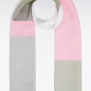 Écharpe en coton et modal rose et beige Eden Park