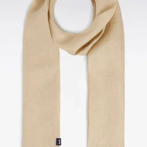 Écharpe en lin beige clair
