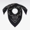 Foulard en coton marine