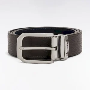 Ceinture réversible en cuir marron