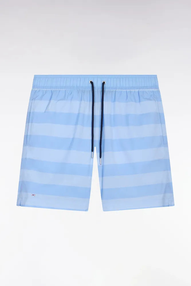 Maillot De Bain à Rayures Bleu Ciel