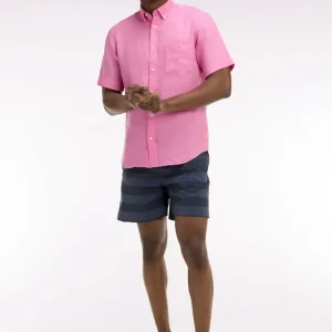 Maillot de bain à rayures marine