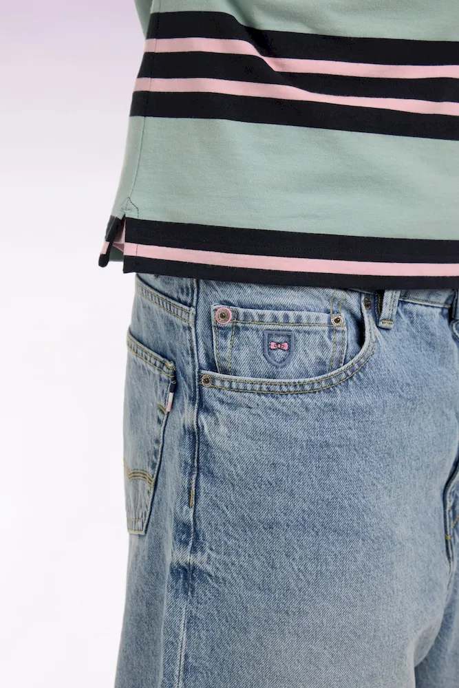 Bermuda Super Reg en denim stone bleach foncé – Bild 4