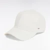 Casquette en twill de coton stretch écru