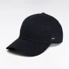Casquette en twill de coton stretch marine
