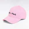 Casquette en twill de coton rose broderie Eden Park