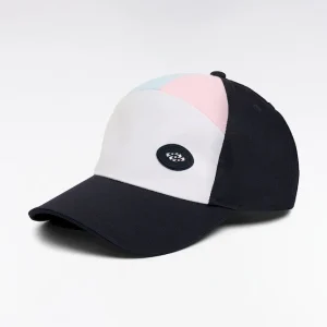 Casquette en coton bimatière colorblock