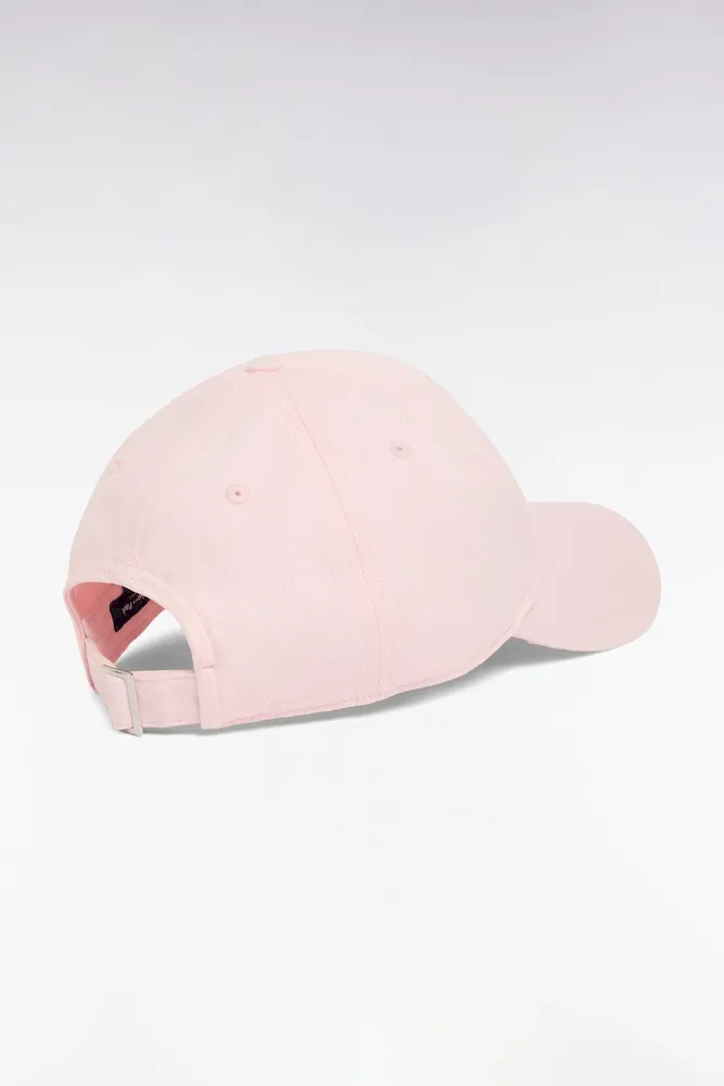 Casquette En Twill De Coton Rose Broderie écusson