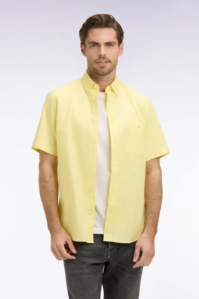 Chemise à manches courtes en coton fil teint jeune – Bild 3