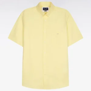 Alternative view of Chemise à manches courtes en coton fil teint jeune