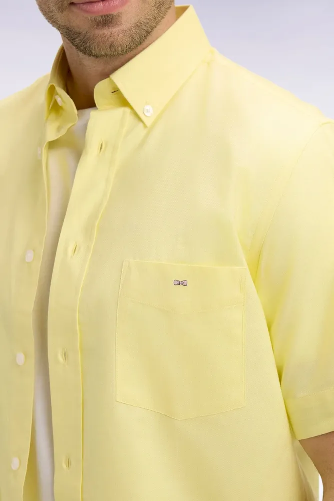 Chemise à manches courtes en coton fil teint jeune – Bild 4