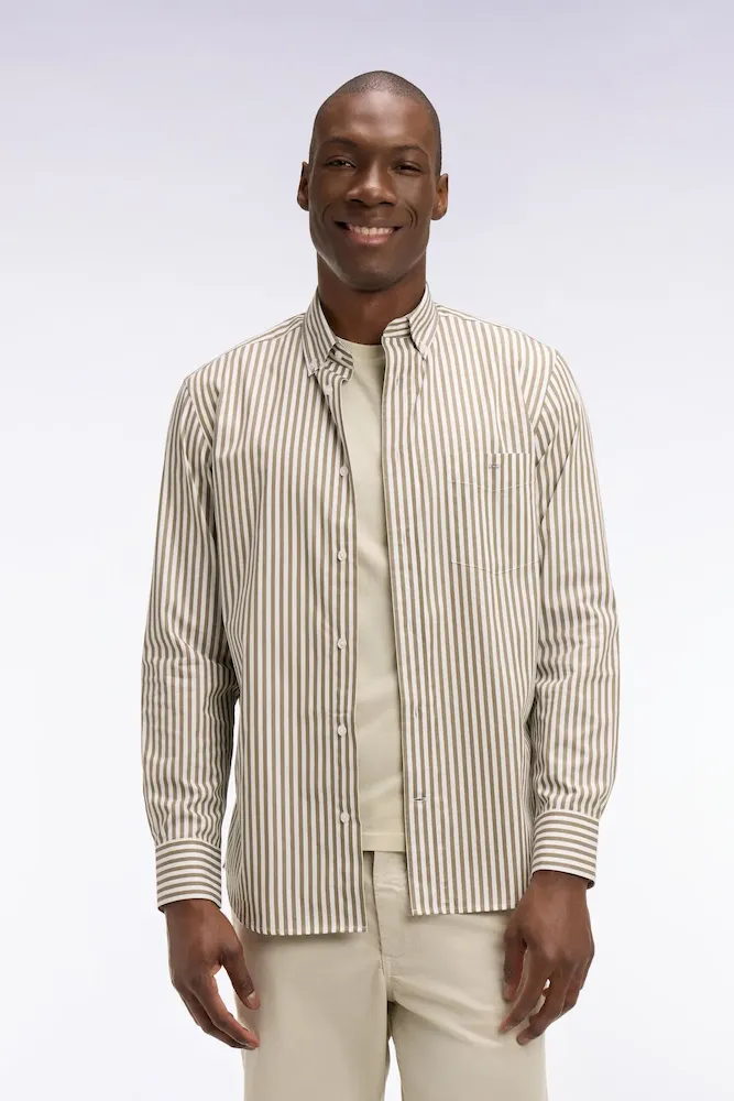 Chemise en coton ciel à rayures bâtons – Bild 3