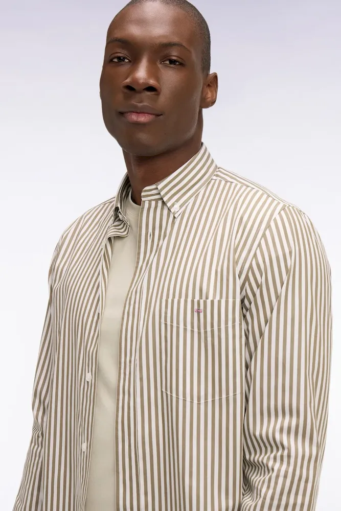 Chemise en coton ciel à rayures bâtons – Bild 4