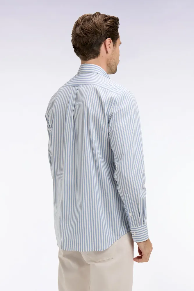 Chemise en coton bleu à rayures bâtons – Bild 5