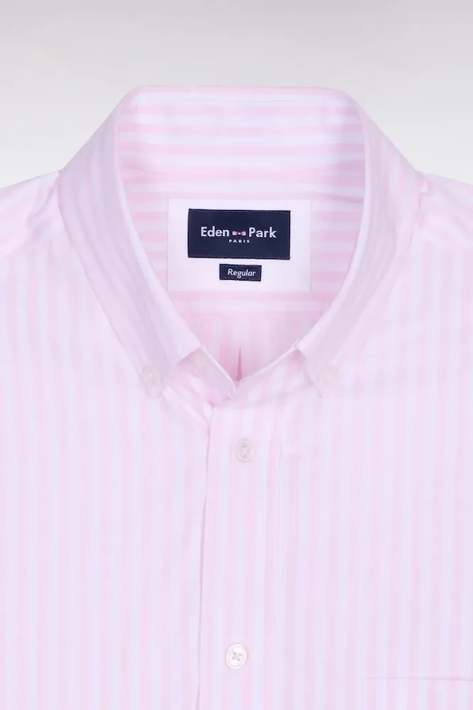 Chemise en coton rose à rayures bâtons – Bild 6