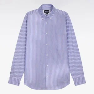 Alternative view of Chemise en coton pinpoint à rayures roses coupe regular