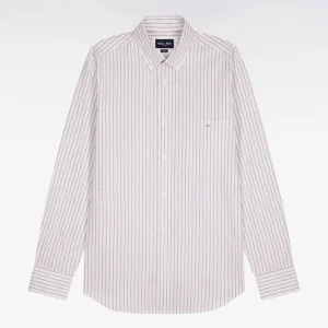 Alternative view of Chemise en coton pinpoint à rayures rose coupe regular