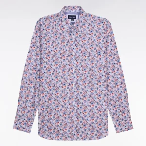 Alternative view of Chemise en popeline de coton multicolore à motif floral