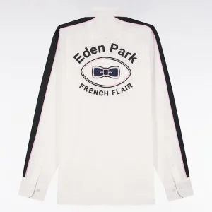 Alternative view of Chemise en coton pinpoint blanc broderie dos