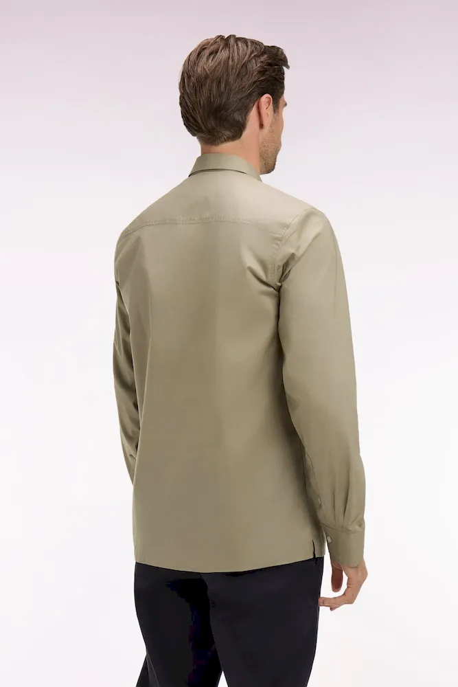 Chemise en popeline de coton Pima kaki coupe regular – Bild 5