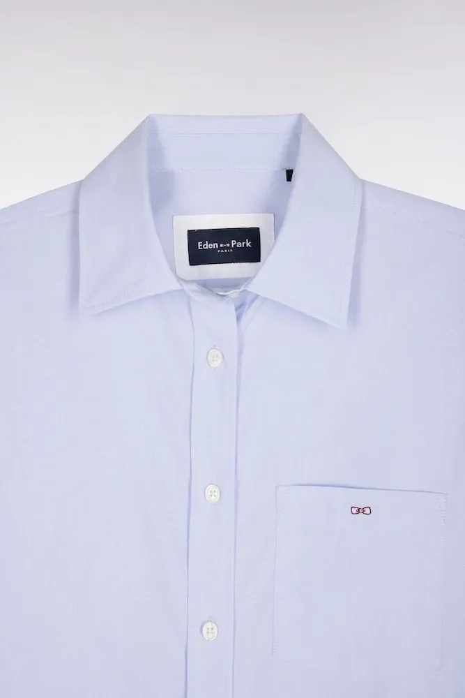 Chemise en popeline de coton ciel coupe slim – Bild 6