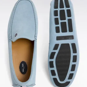 Alternative view of Mocassins en cuir suédé ciel