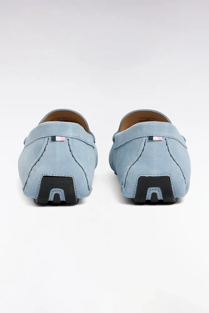 Mocassins en cuir suédé ciel – Bild 3