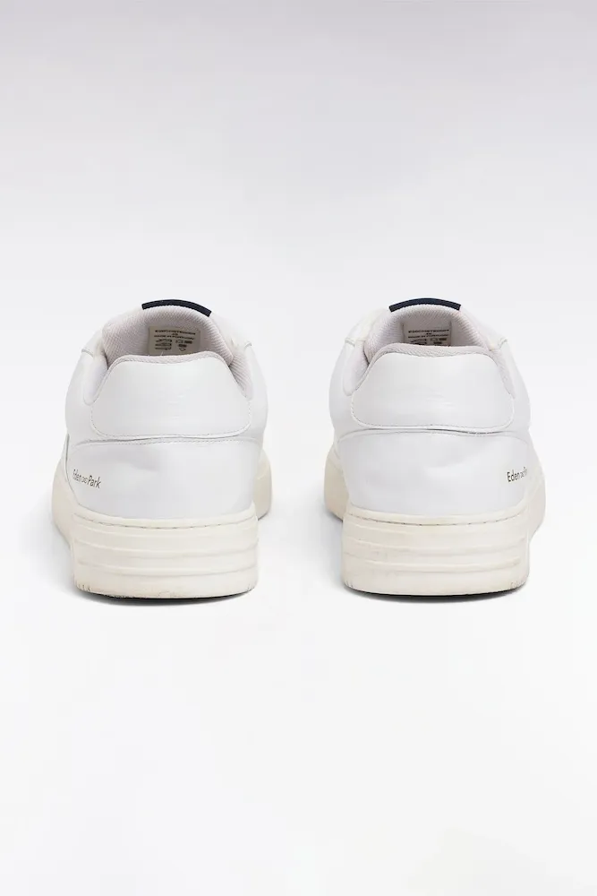 Sneakers En Cuir Blanc