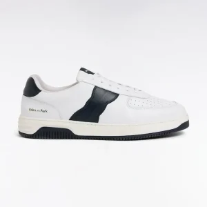 Sneakers en cuir bicolores