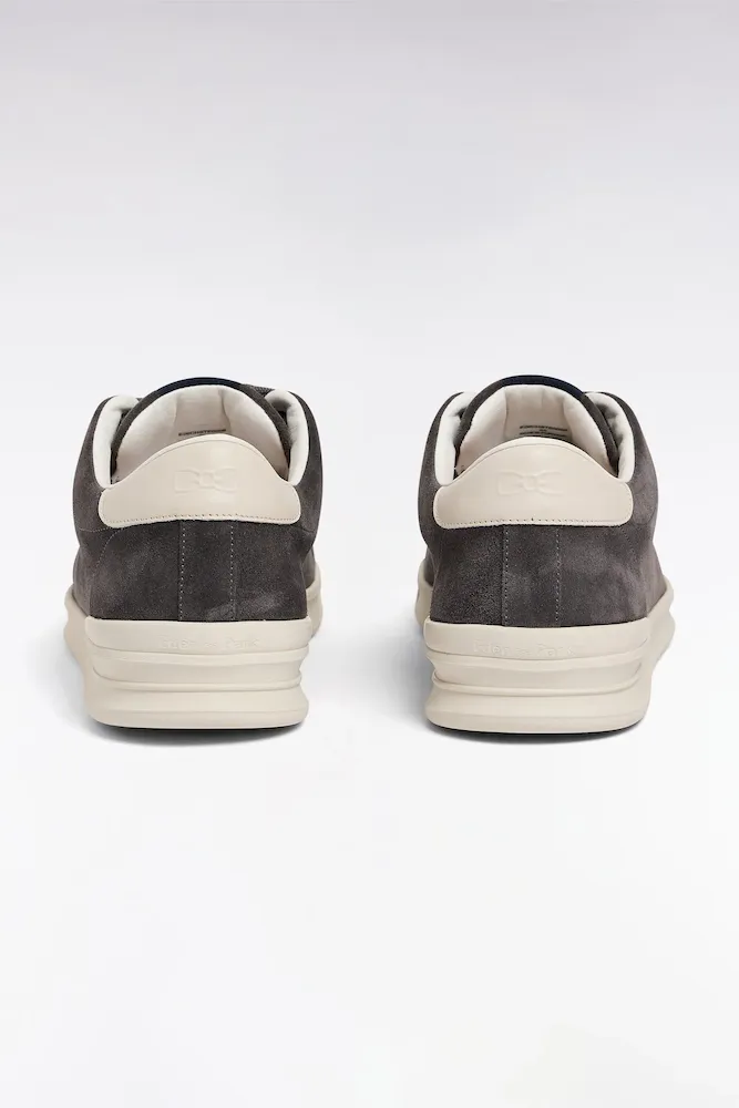 Baskets En Cuir Suédé Marron