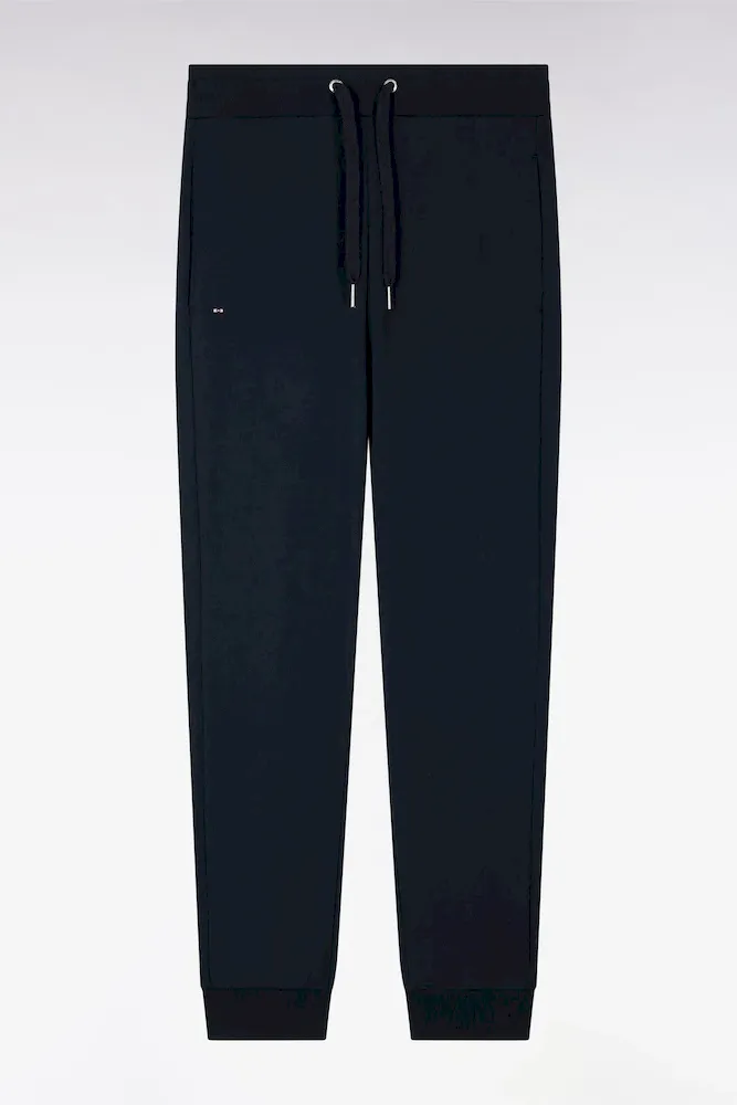 Jogging uni en molleton coton marine coupe regular – Bild 2