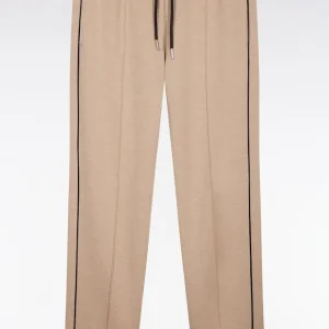 Alternative view of Jogging en coton mélangé beige coupe regular