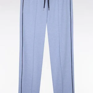 Alternative view of Jogging en coton mélangé ciel coupe regular