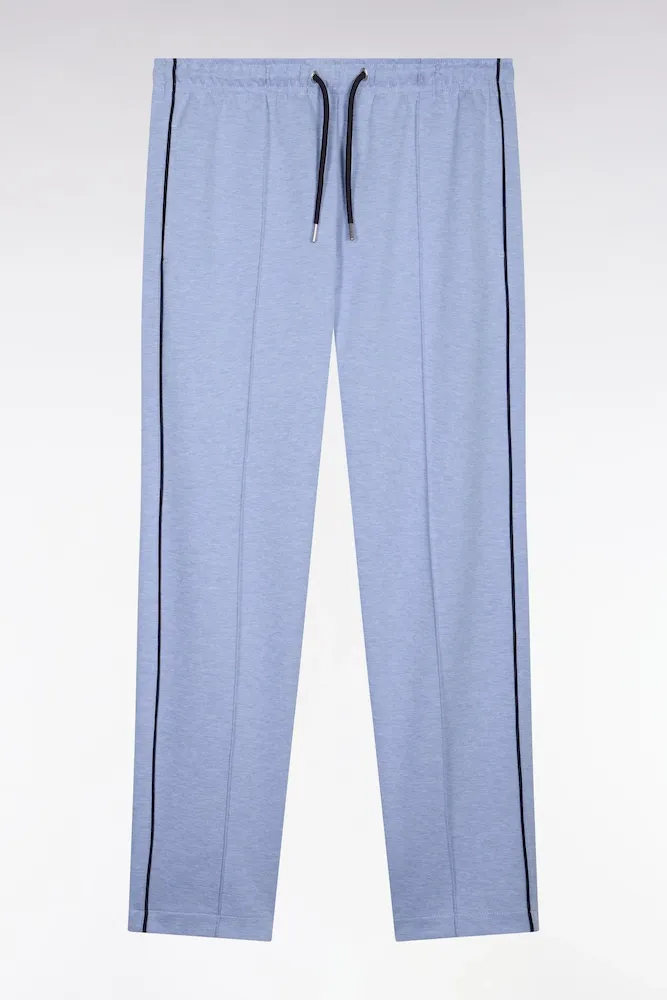 Jogging En Coton Mélangé Ciel Coupe Regular