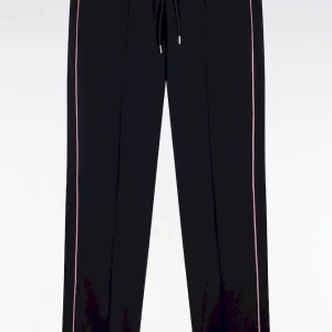 Alternative view of Jogging en coton mélangé marine coupe regular