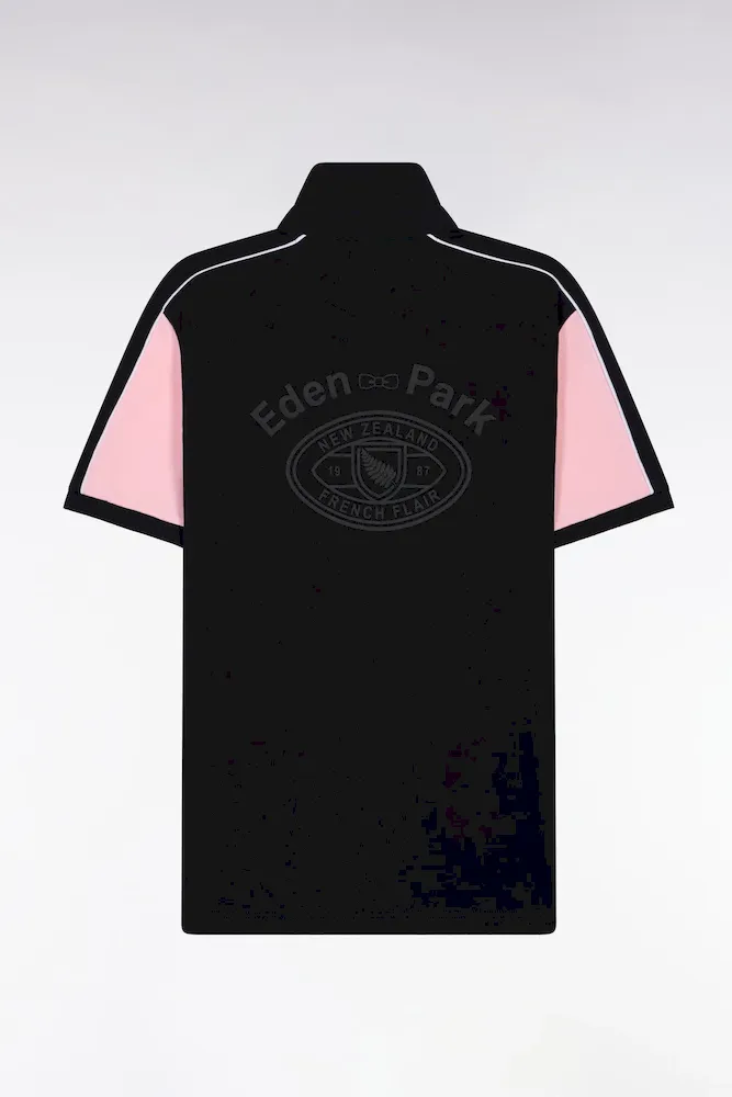 Maillot à Manches Courtes Nouvelle Zélande En Coton Rose Coupe Regular