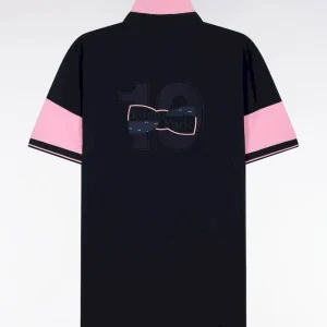 Alternative view of Maillot à manches courtes en coton marine coupe regular