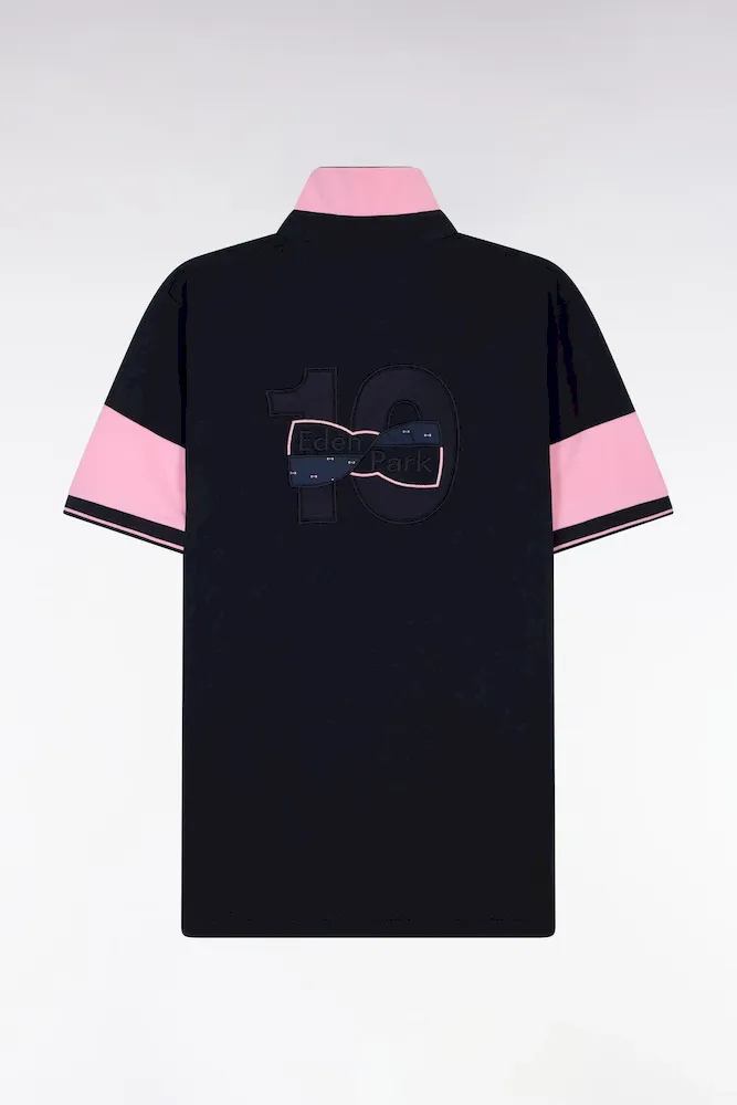 Maillot à Manches Courtes En Coton Marine Coupe Regular