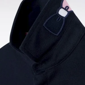 Alternative view of Maillot à manches courtes rose en coton marine