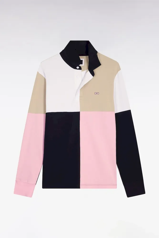 Maillot à Manches Longues En Coton Rose Croisé