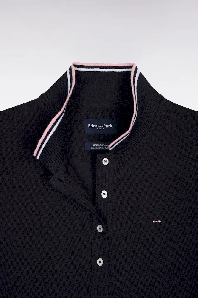 Polo à manches courtes en coton marine coupe regular – Bild 6