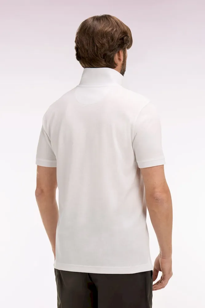 Polo à manches courtes en coton blanc coupe regular – Bild 5
