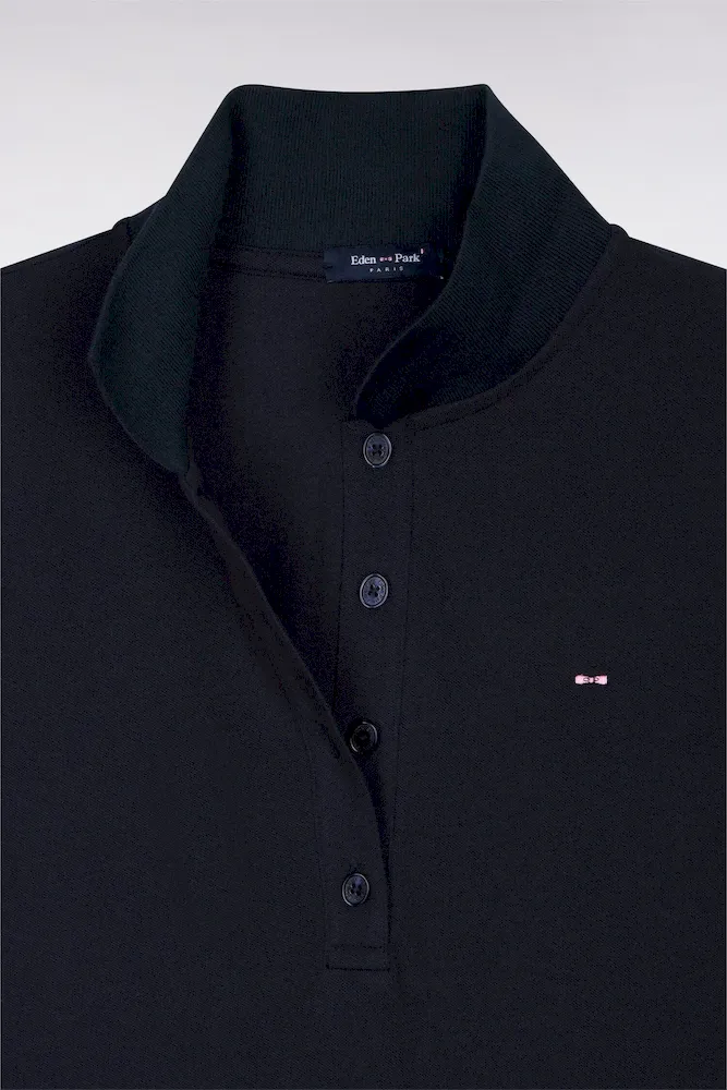 Polo à manches courtes en coton stretch marine – Bild 6