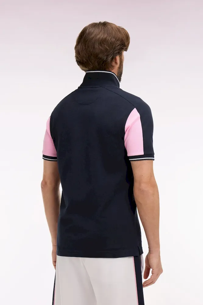 Polo manches courtes en coton marine – Bild 5